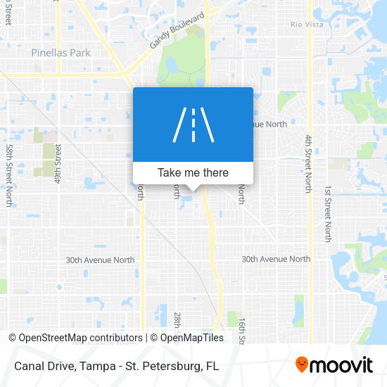Canal Drive map