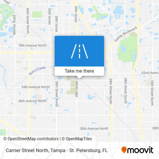 Carrier Street North map