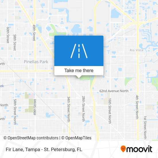 Mapa de Fir Lane