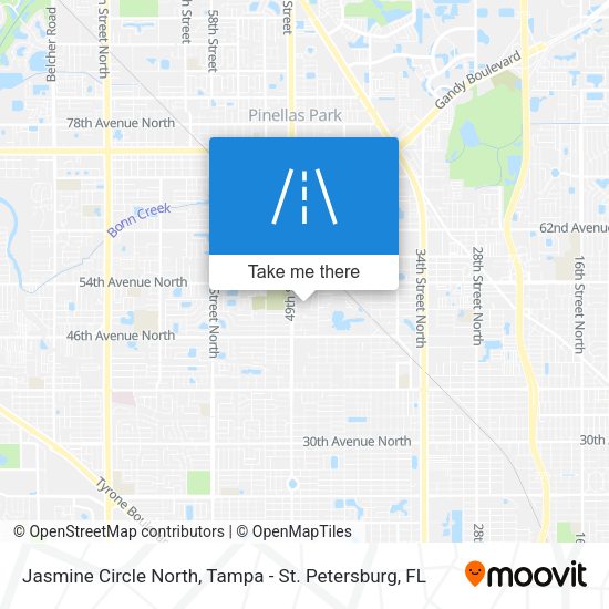 Mapa de Jasmine Circle North
