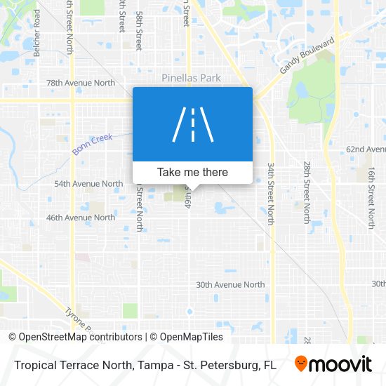 Tropical Terrace North map