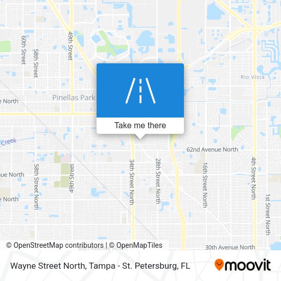 Mapa de Wayne Street North