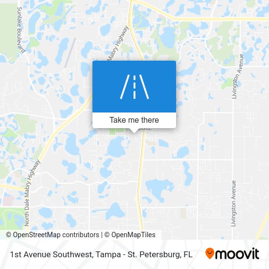 Mapa de 1st Avenue Southwest