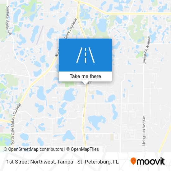 Mapa de 1st Street Northwest