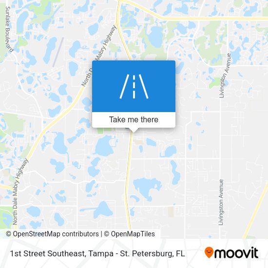 Mapa de 1st Street Southeast