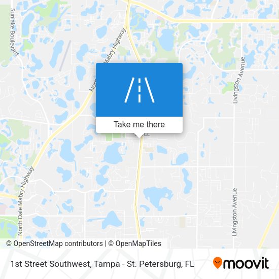 Mapa de 1st Street Southwest