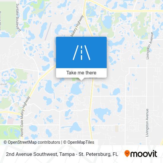 Mapa de 2nd Avenue Southwest