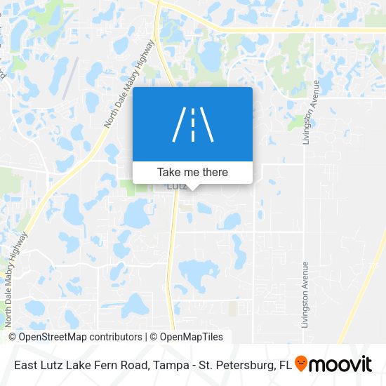 East Lutz Lake Fern Road map