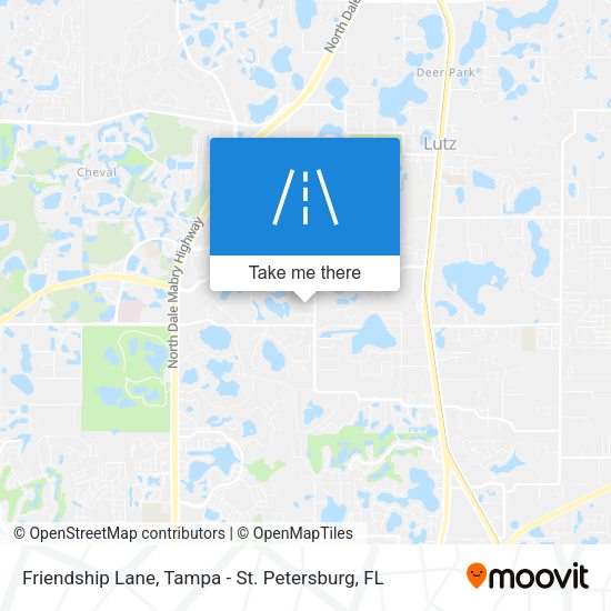Friendship Lane map