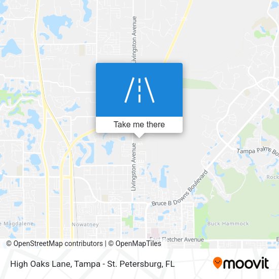 High Oaks Lane map