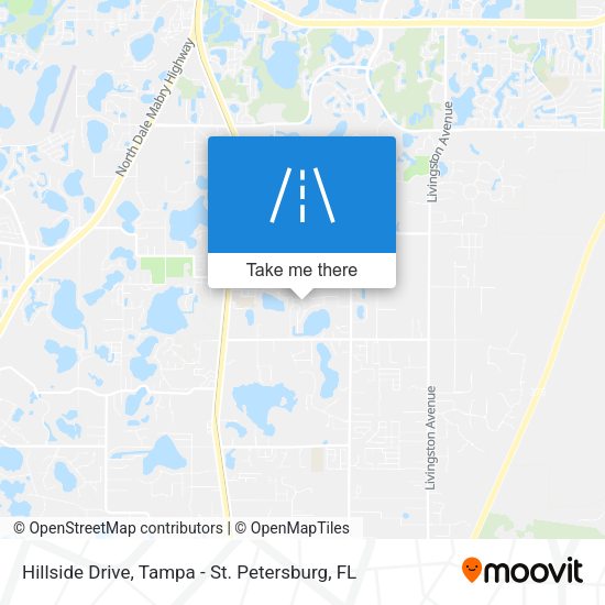 Hillside Drive map