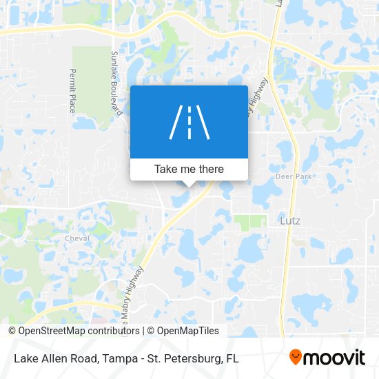 Lake Allen Road map