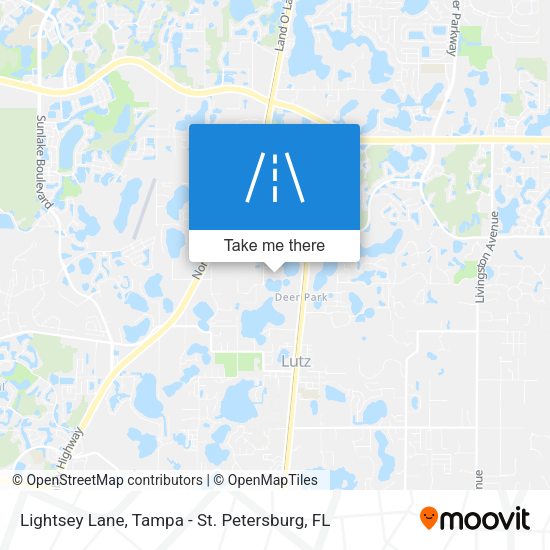 Lightsey Lane map