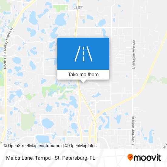 Melba Lane map