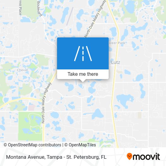 Montana Avenue map