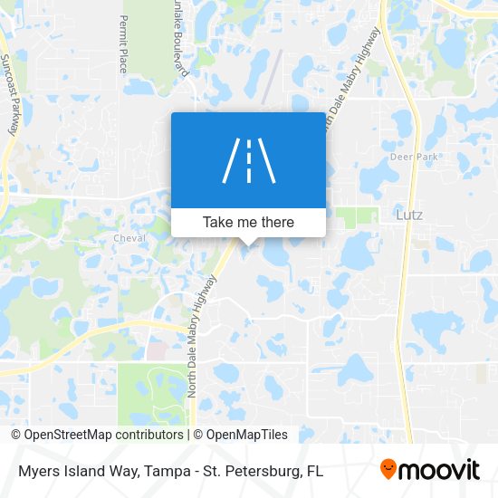 Mapa de Myers Island Way