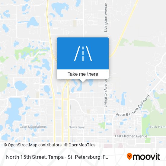 North 15th Street map