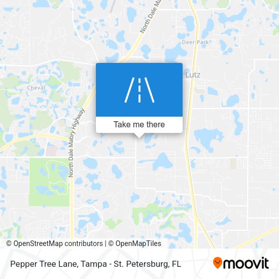 Mapa de Pepper Tree Lane