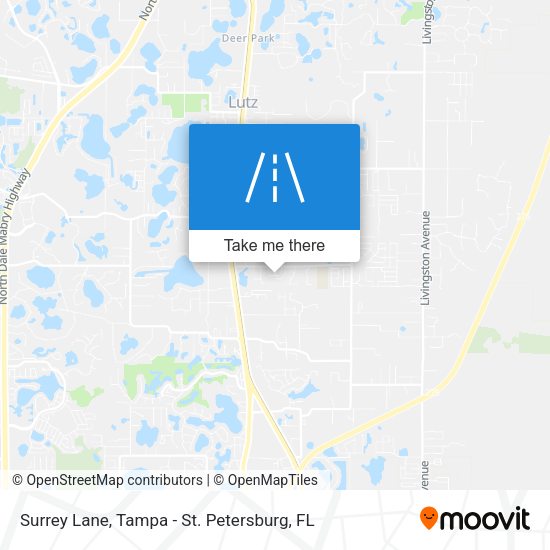 Surrey Lane map