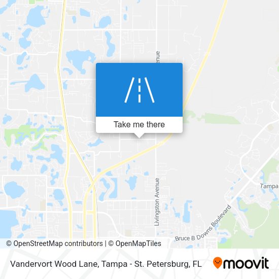 Vandervort Wood Lane map