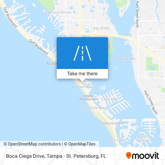 Boca Ciega Drive map