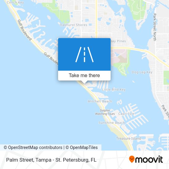 Palm Street map