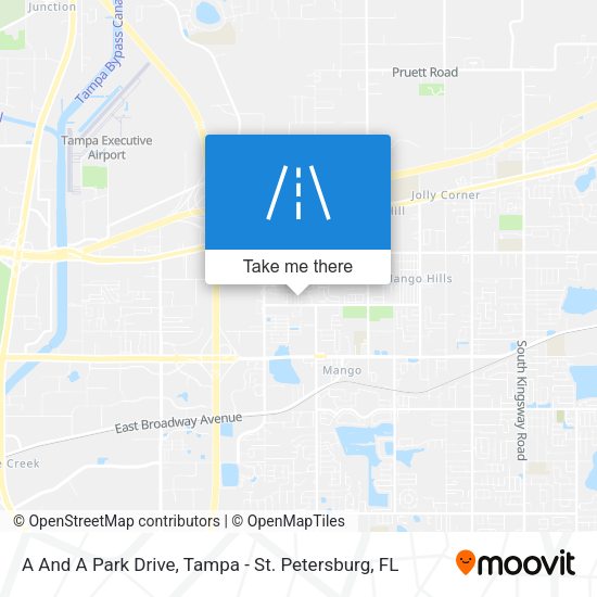 A And A Park Drive map