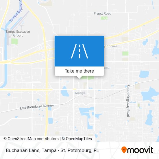 Buchanan Lane map