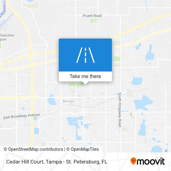 Mapa de Cedar Hill Court