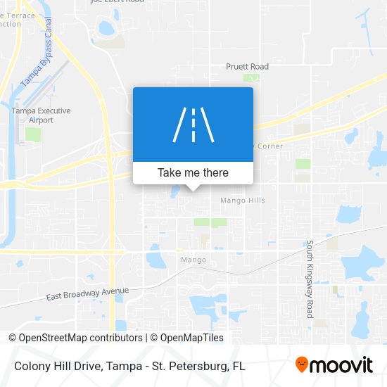 Colony Hill Drive map