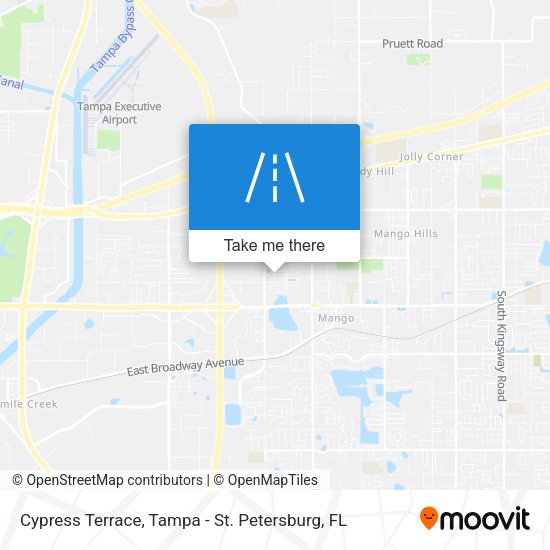 Cypress Terrace map
