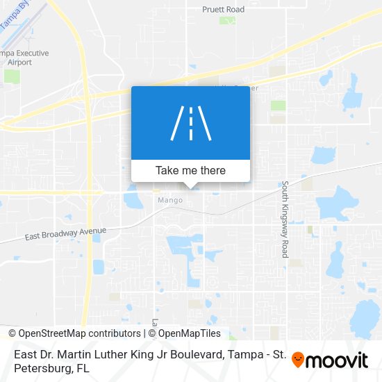 Mapa de East Dr. Martin Luther King Jr Boulevard