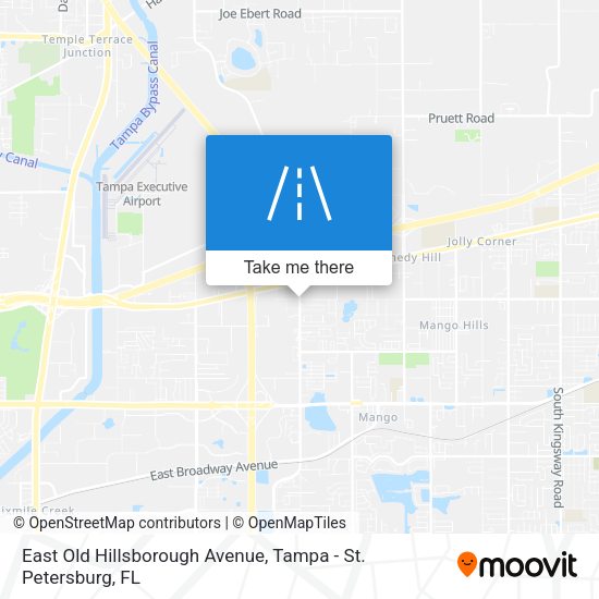 Mapa de East Old Hillsborough Avenue