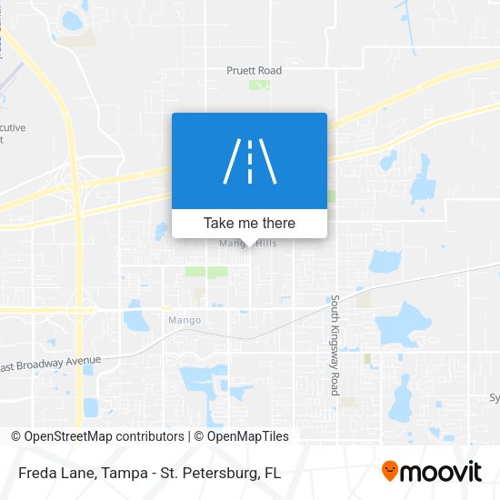 Freda Lane map