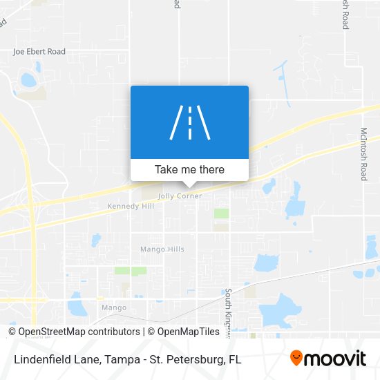 Mapa de Lindenfield Lane