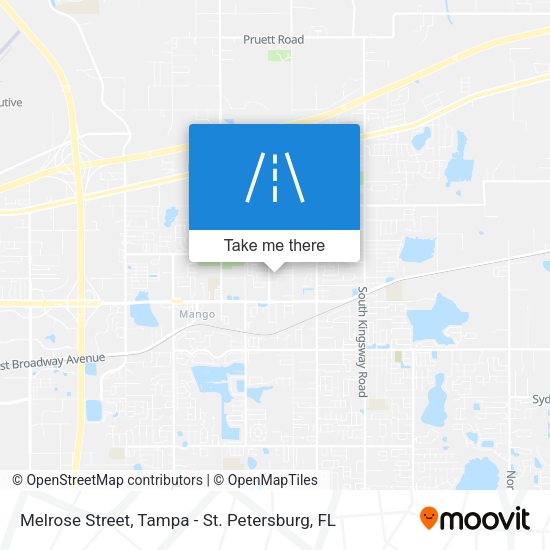 Melrose Street map