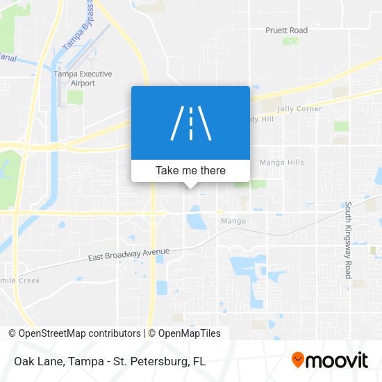 Oak Lane map