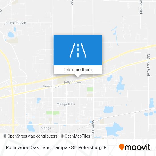 Mapa de Rollinwood Oak Lane