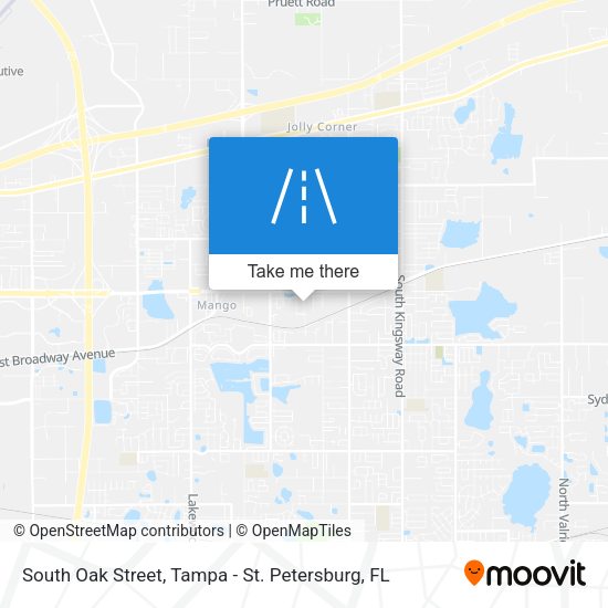 Mapa de South Oak Street