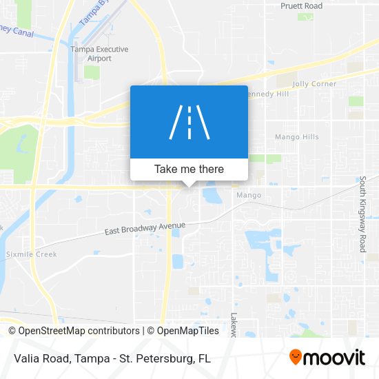 Mapa de Valia Road