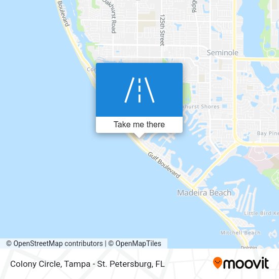 Colony Circle map