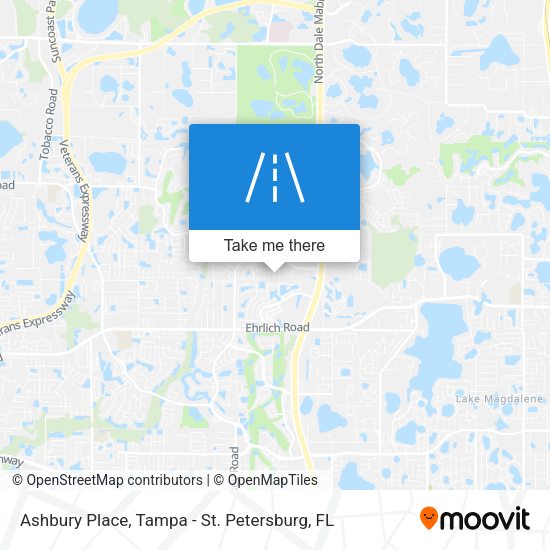 Ashbury Place map