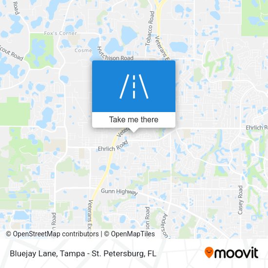 Bluejay Lane map