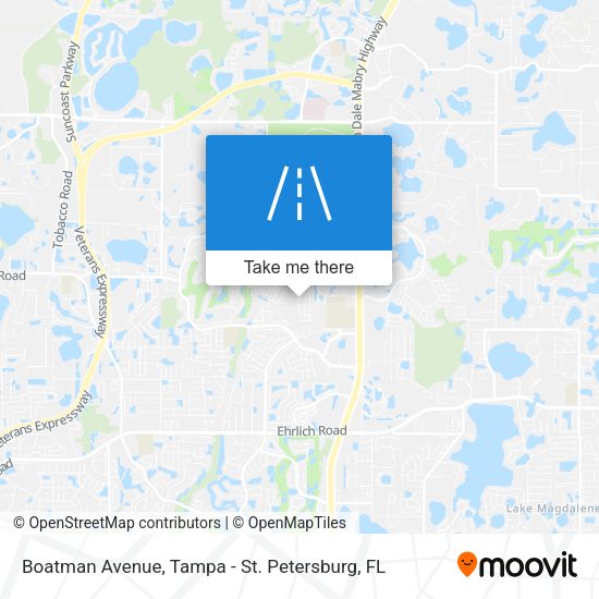 Boatman Avenue map
