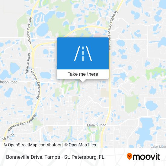 Bonneville Drive map