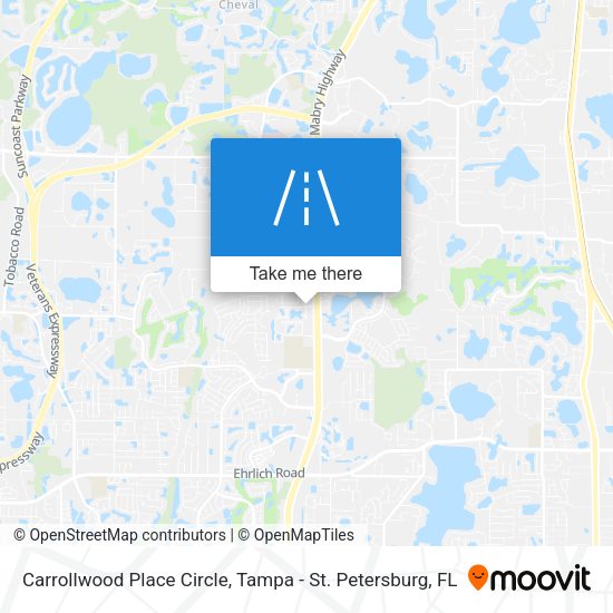 Mapa de Carrollwood Place Circle