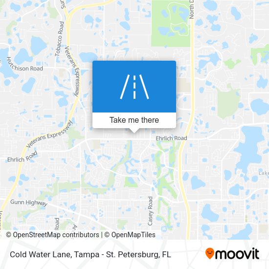 Cold Water Lane map