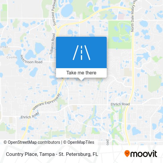 Country Place map