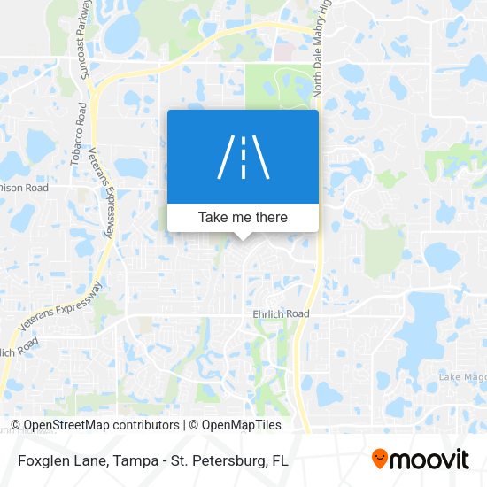 Foxglen Lane map