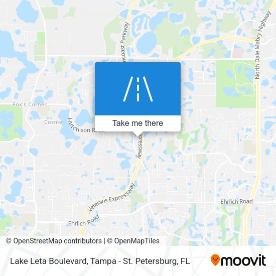Lake Leta Boulevard map